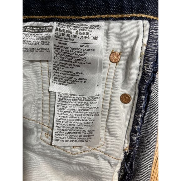 Levis Big E Lot 514 Mens Size 30x30 Dark Wash Denim Jeans - Picture 8 of 10